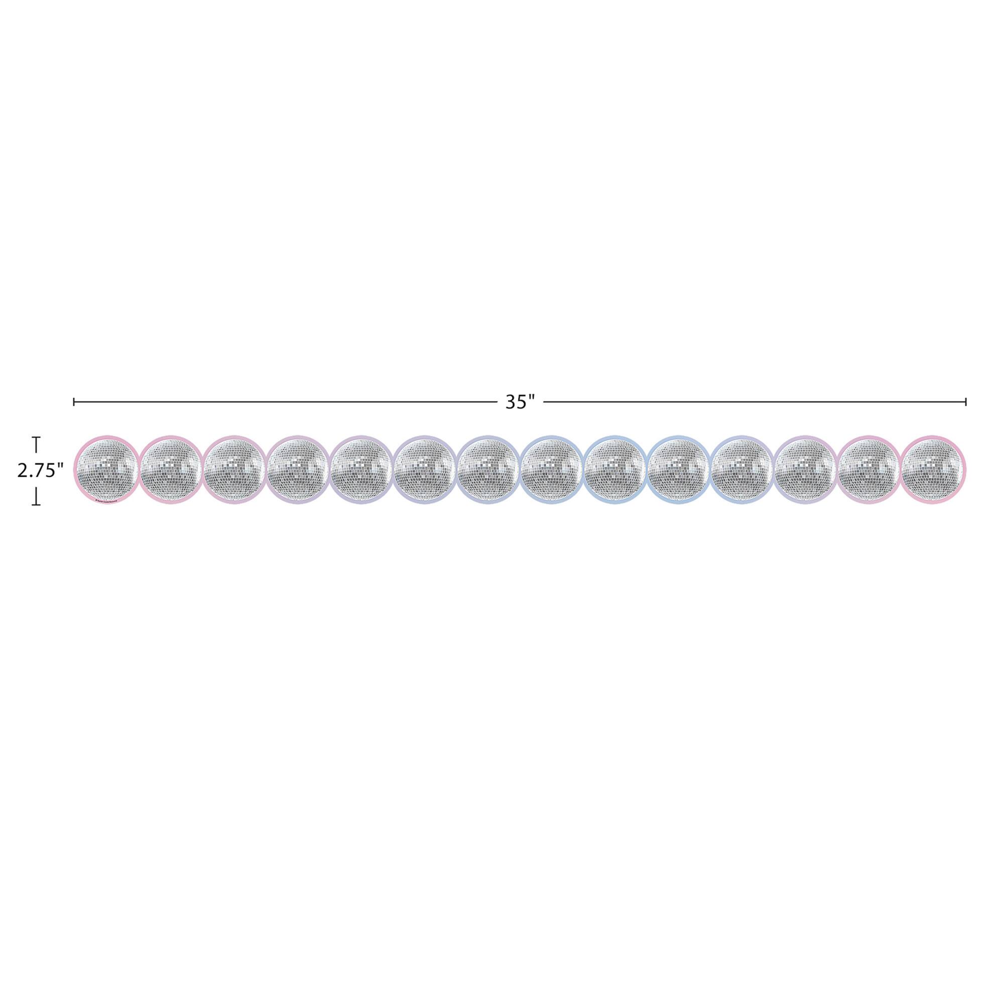 Teacher Created Resources® Disco Balls Die-Cut Border Trim, 6 Pack of 12